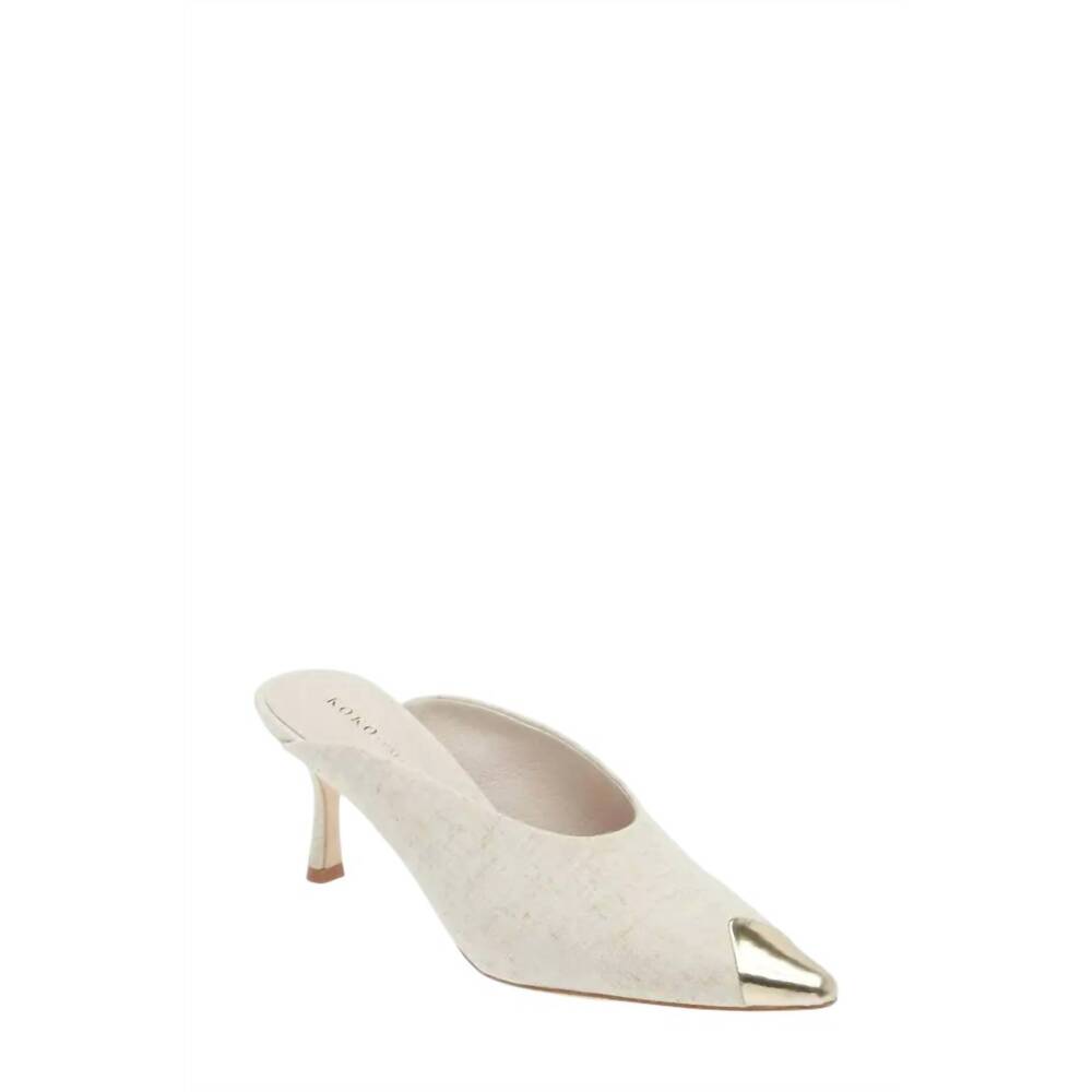 NEW KOKO + PALENKI women's janie mule in linen